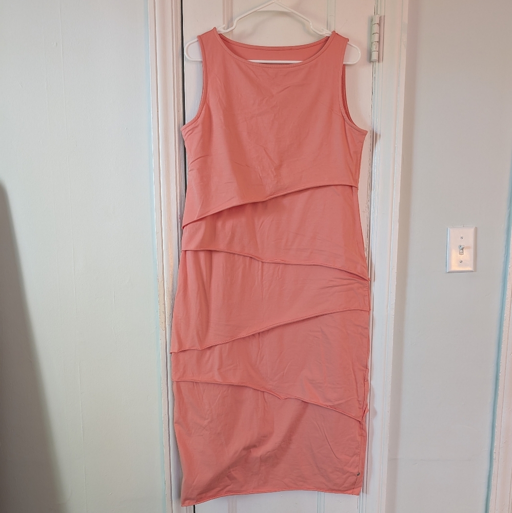 Elegant Pink Layered Dress